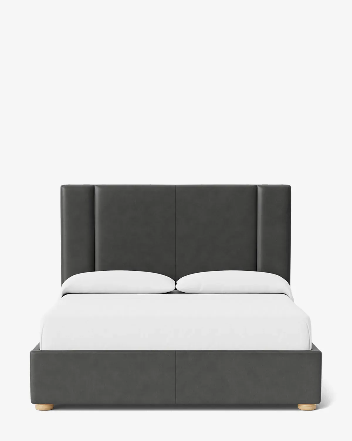 Mina King Size Bed Frame - Flint Leather product