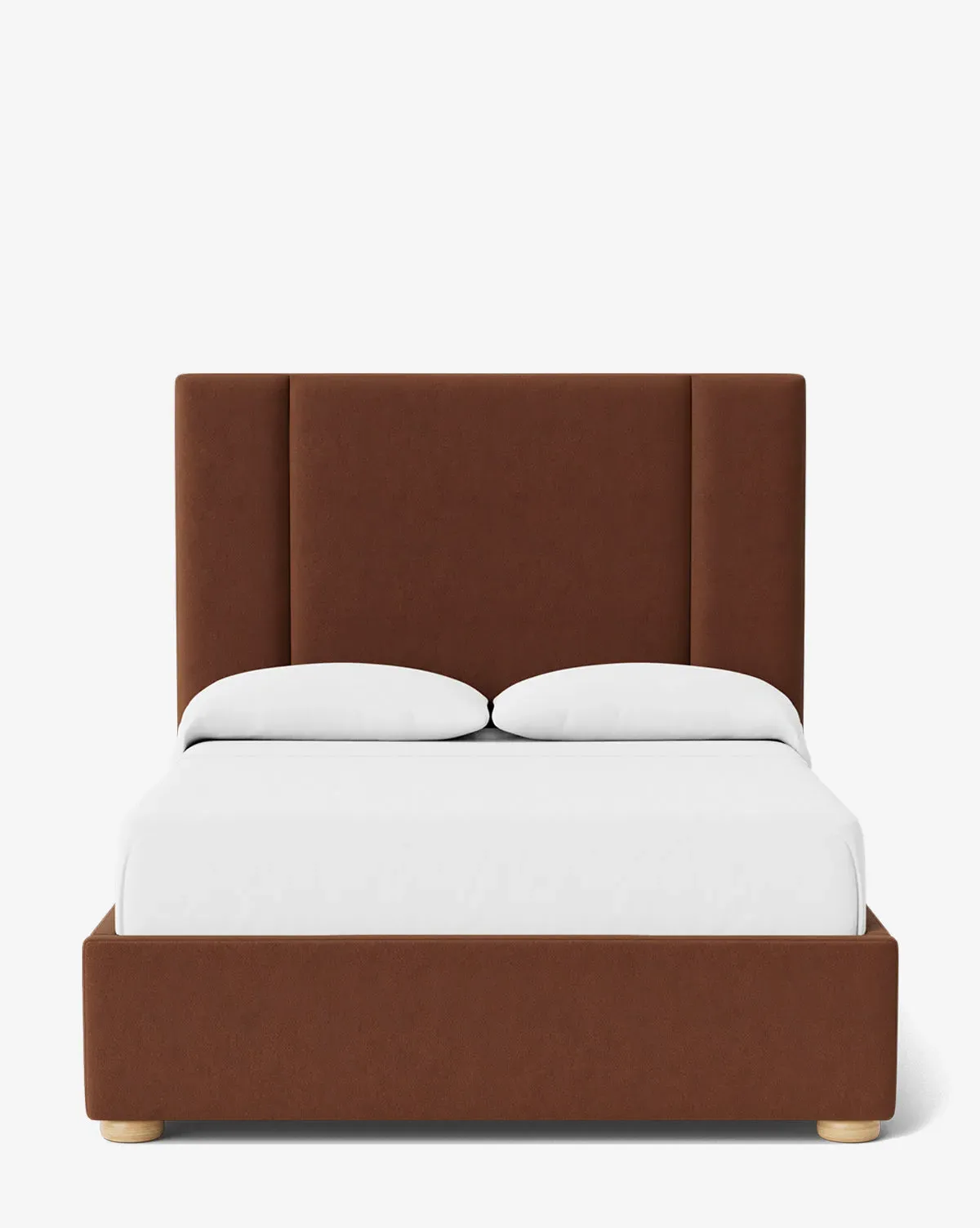 Mina Queen Size Bed Frame - Auburn, Velvet product