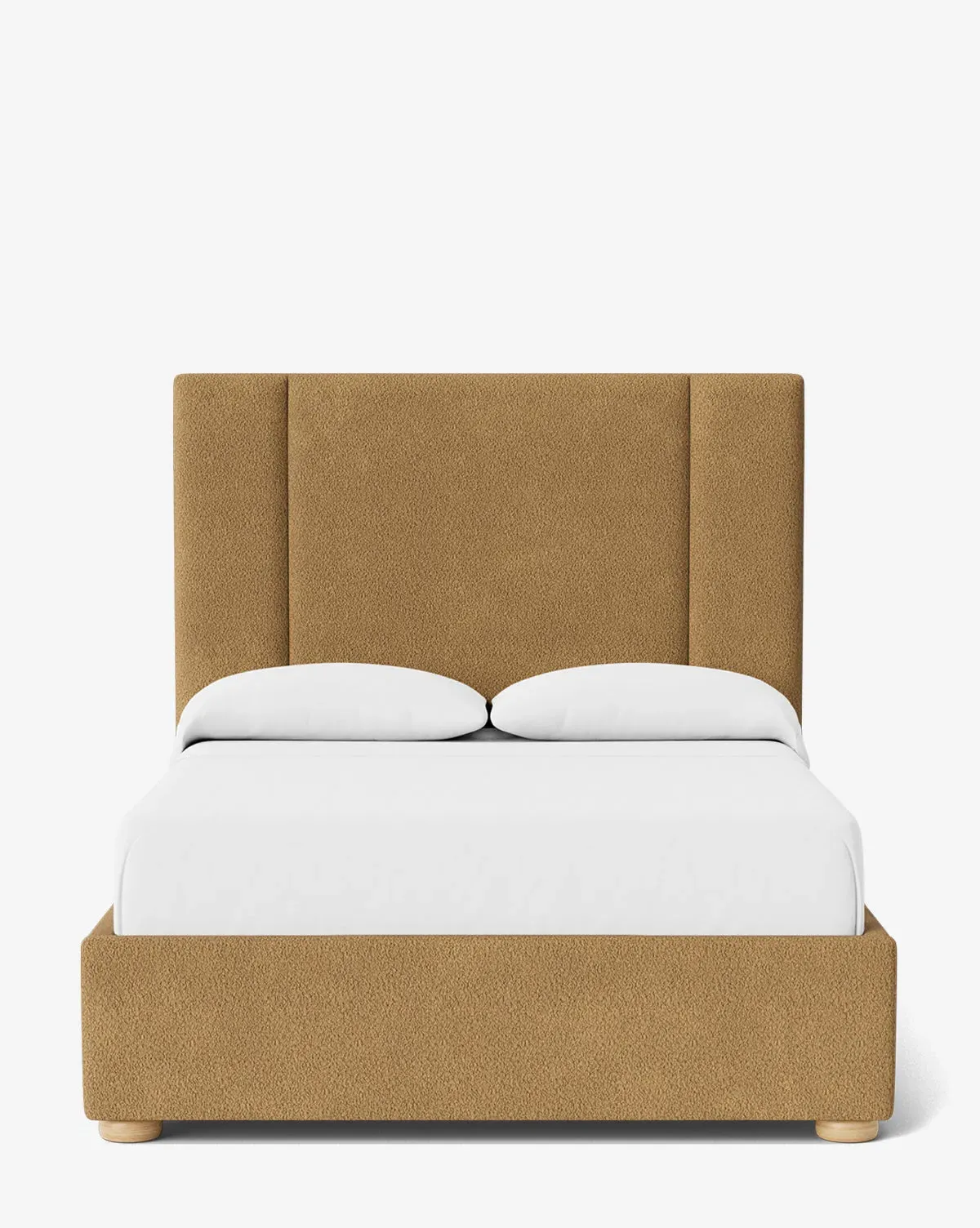 Mina Queen Size Bed Frame - Caramel, Boucle product