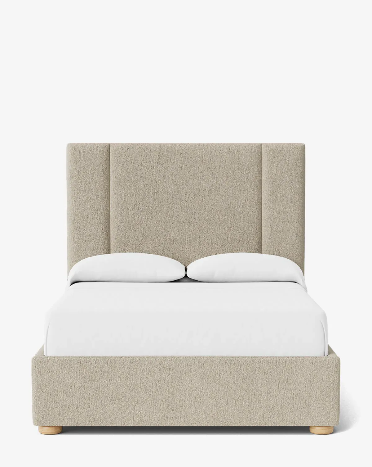 Mina Queen Size Bed Frame - Flax Boucle product