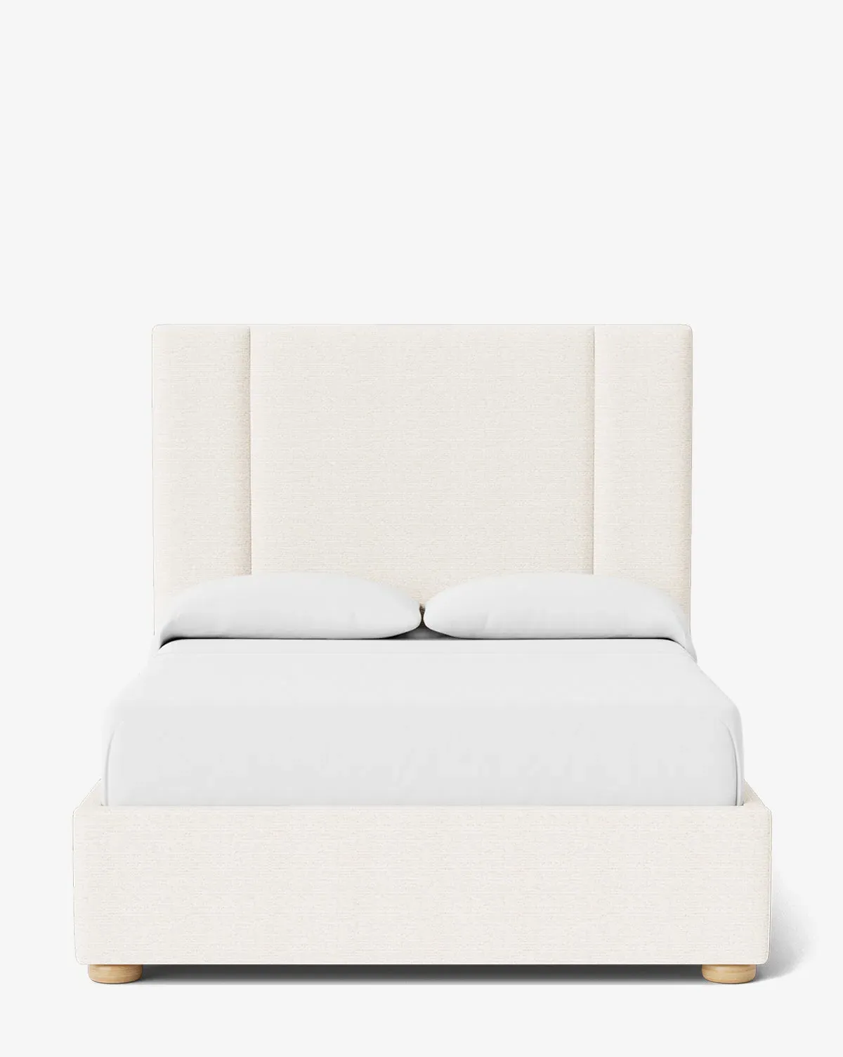 Mina Queen Size Bed Frame - Snow, Crypton product