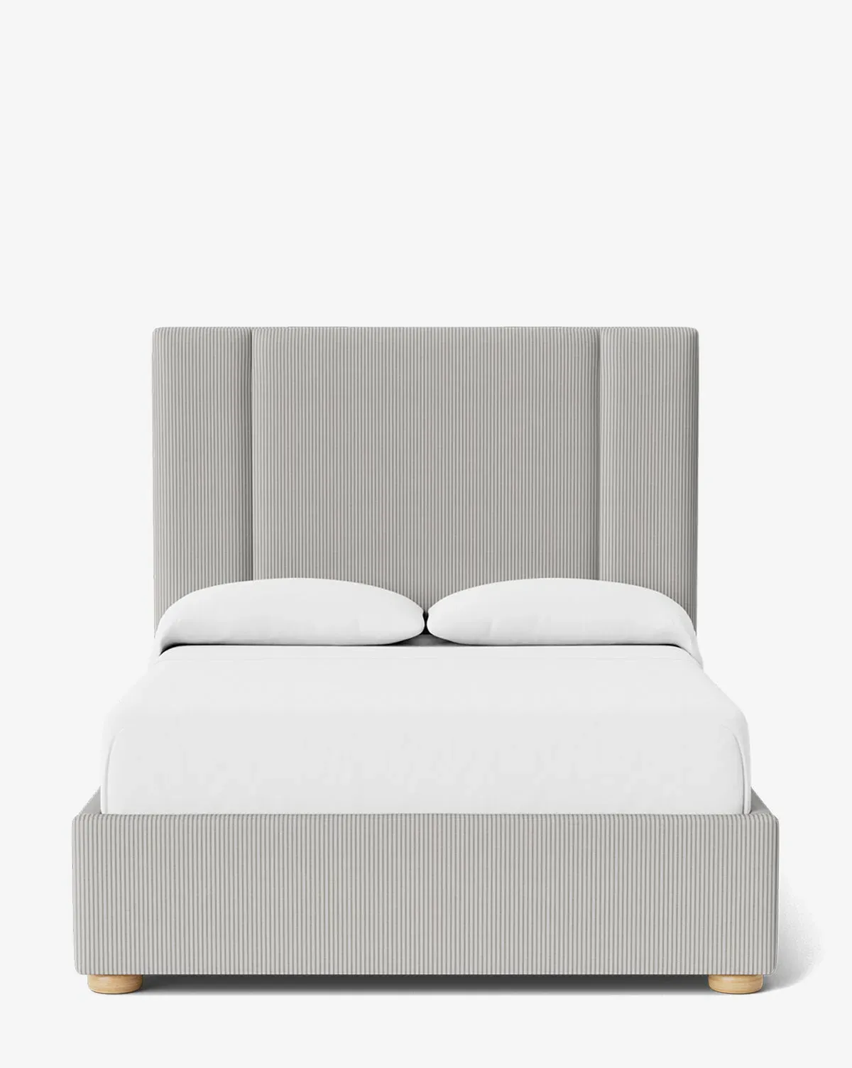 Mina Queen Size Bed Frame - Taupe, Perennials Fabric product