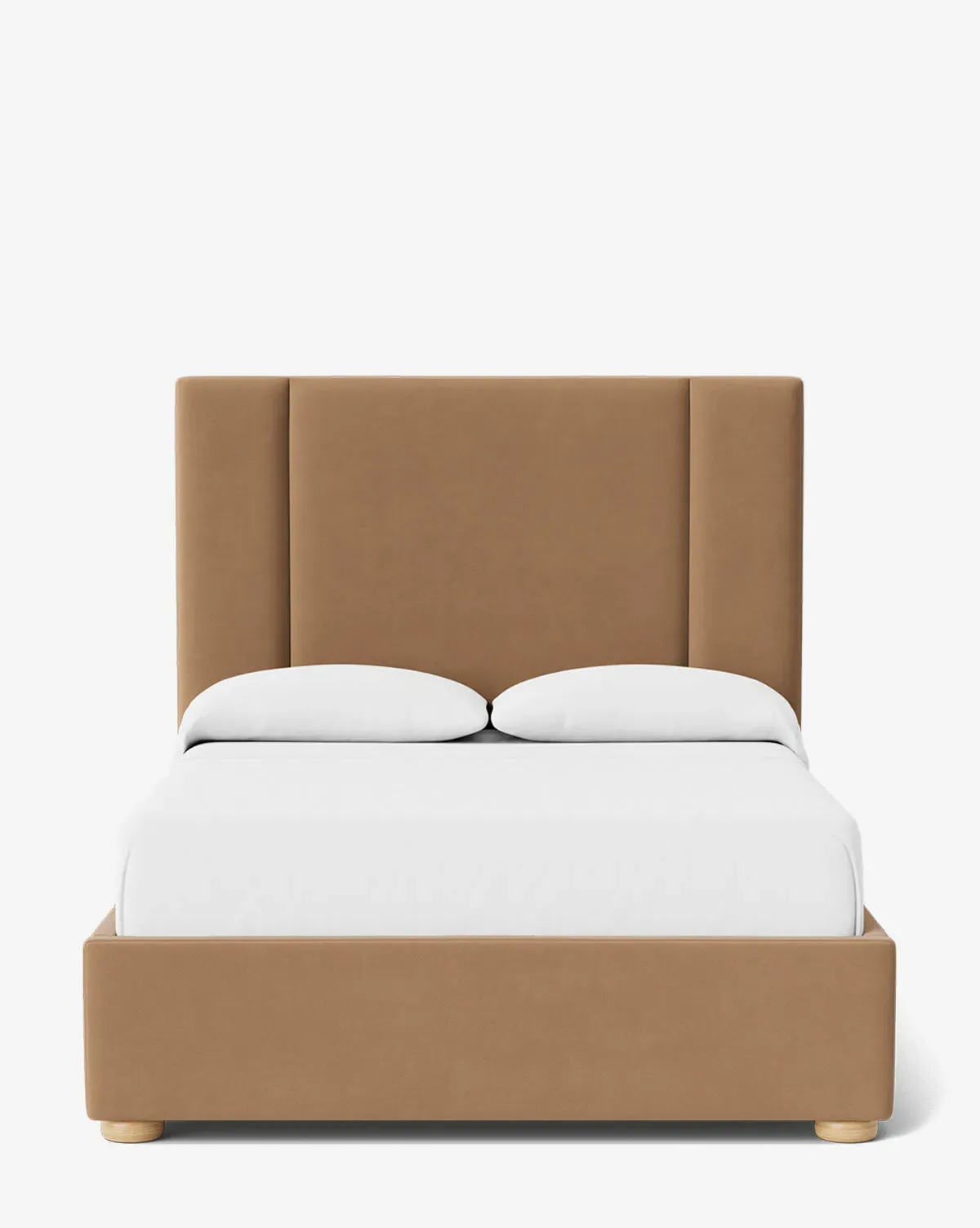 Mina Queen Size Bed Frame - Toffee, Velvet product