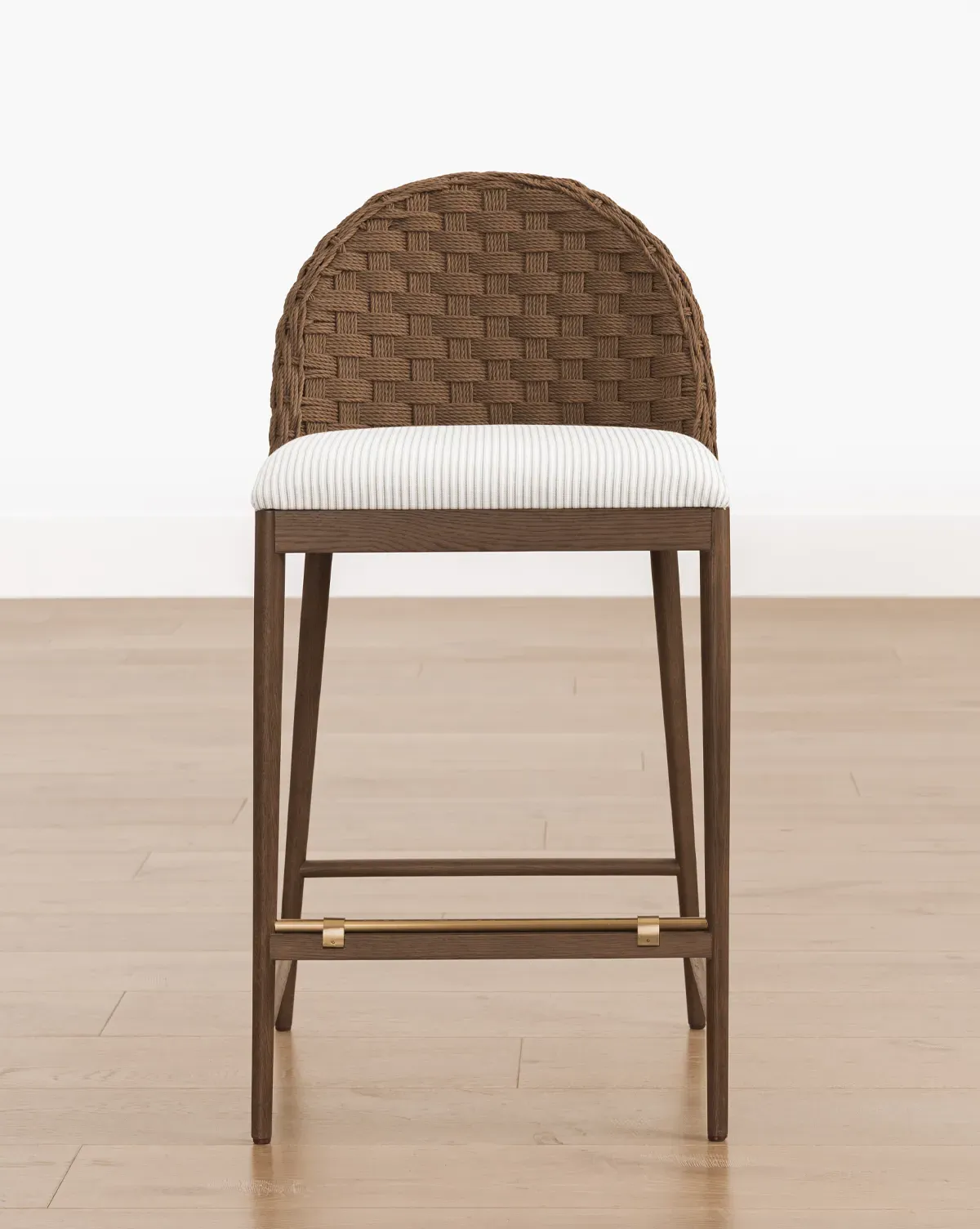 Molly Counter Stool - Taupe, Walnut Oak product