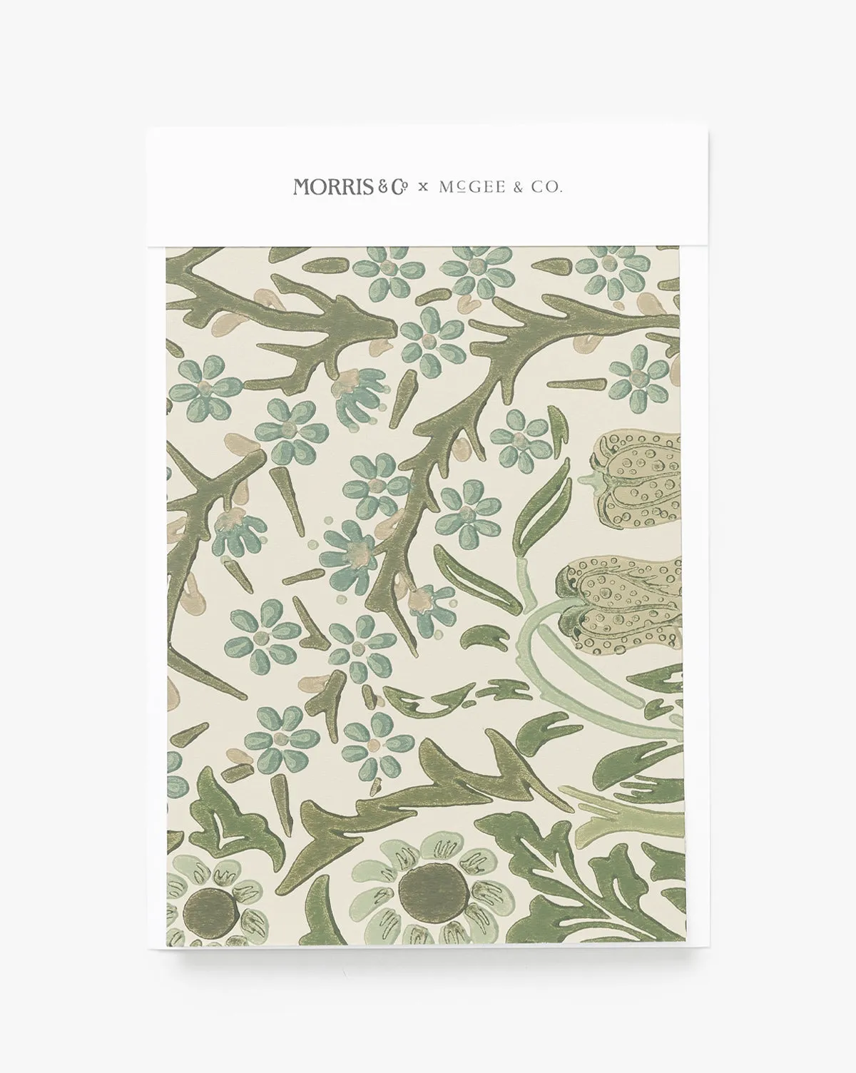 Morris & Co. x McGee & Co. Blackthorn Wallpaper Swatch - Sage product