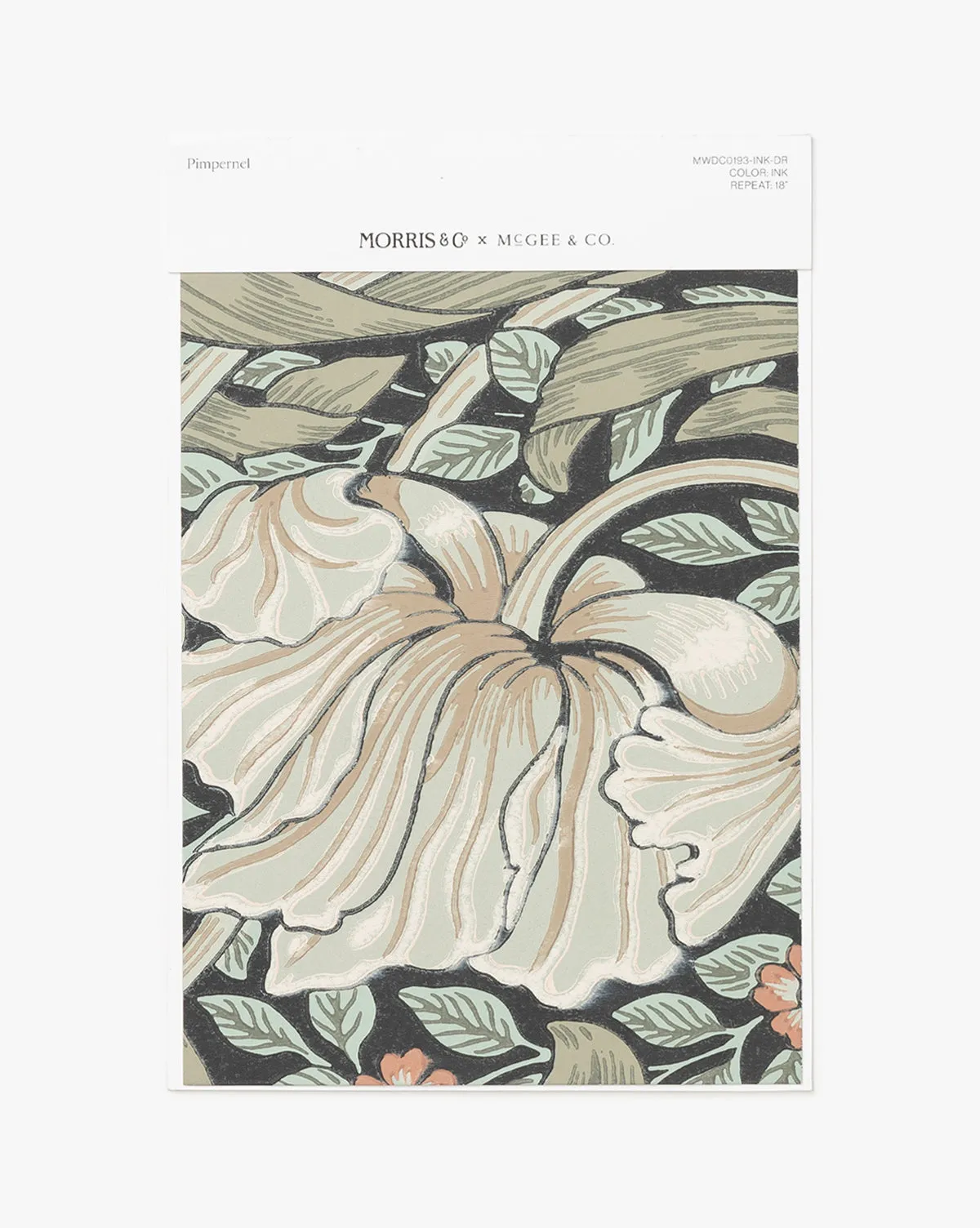 Morris & Co. x McGee & Co. Pimpernel Ink Wallpaper Swatch product