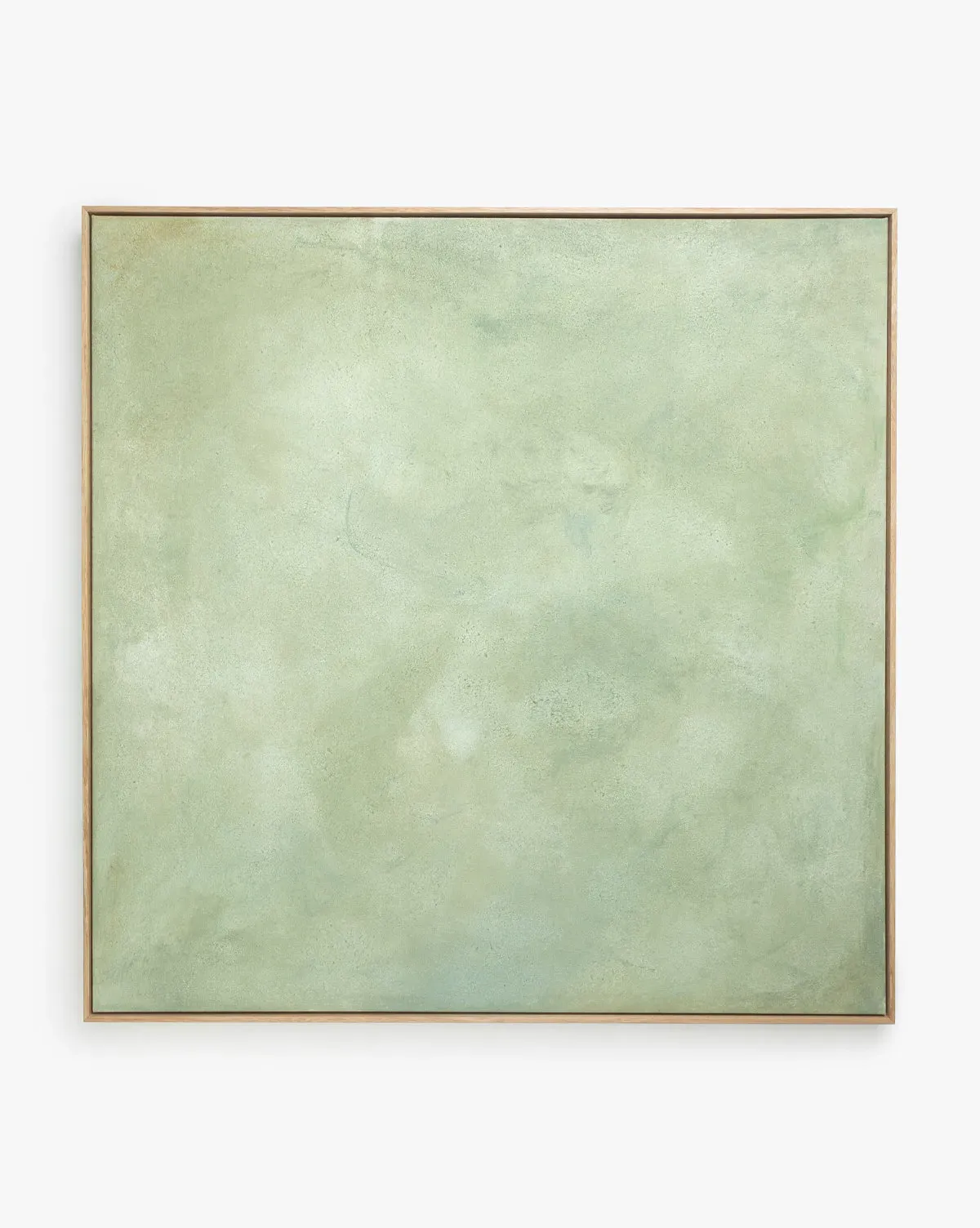 Moss Framed Giclee Canvas Print - Natural Wood product