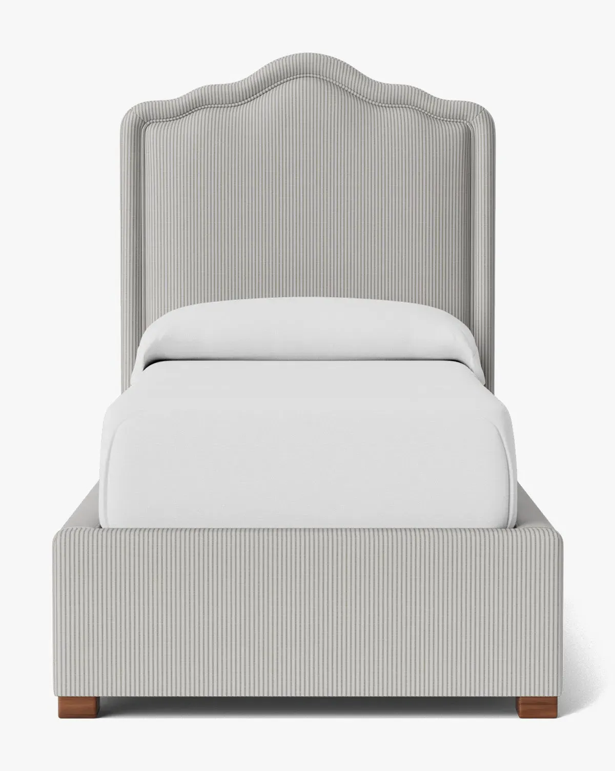 Mulholland Twin Size Bed Frame - Taupe, Perennials Oxford Stripe product
