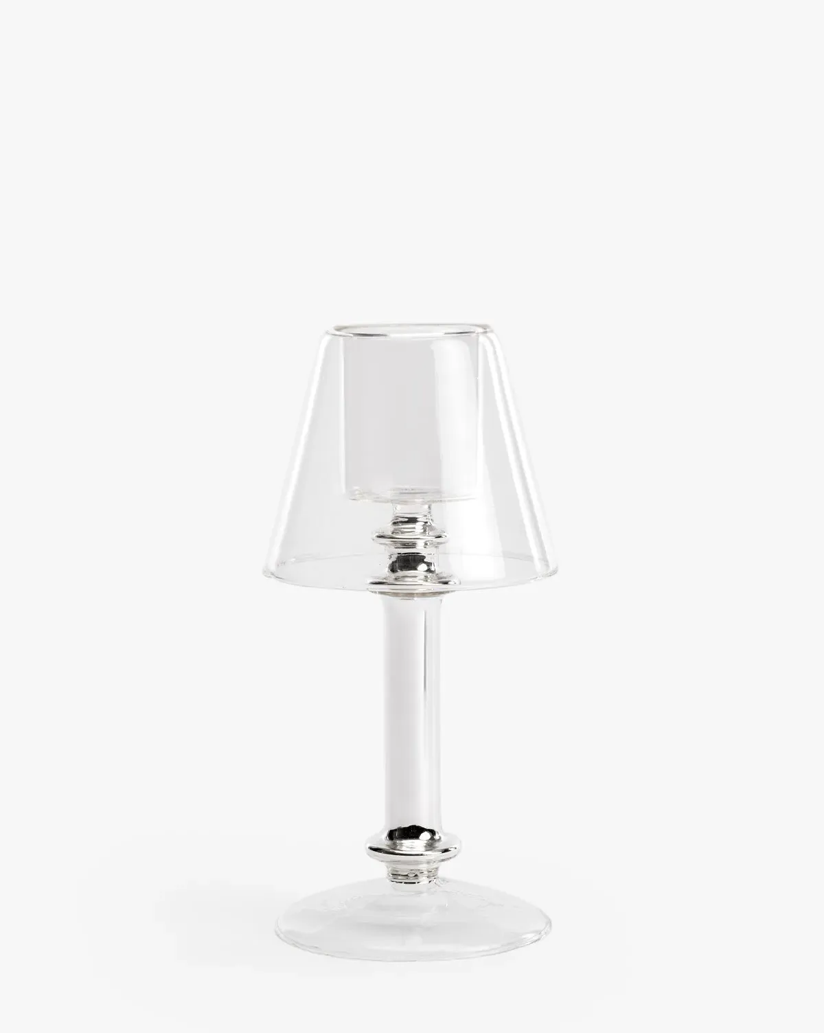 Neeva Tealight Lamp - Silver, Glass product