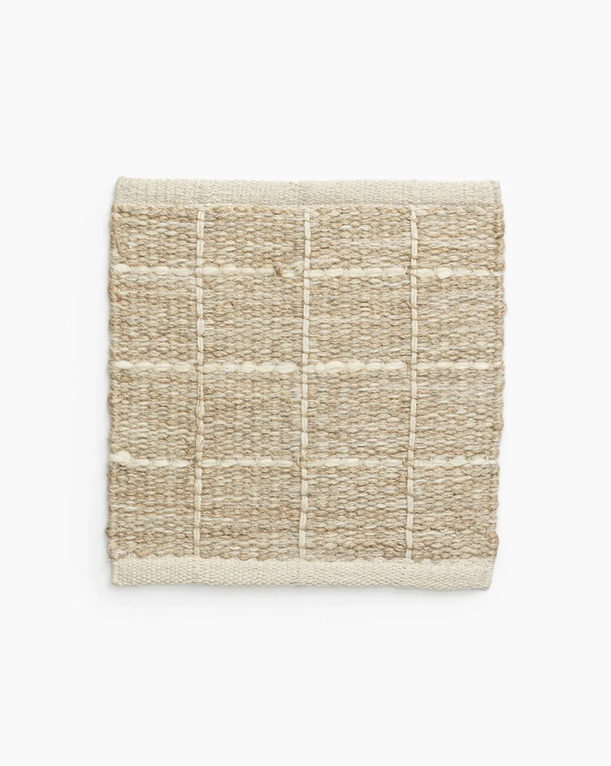 Nellie Handwoven Rug Swatch - Jute, Wool Blend product