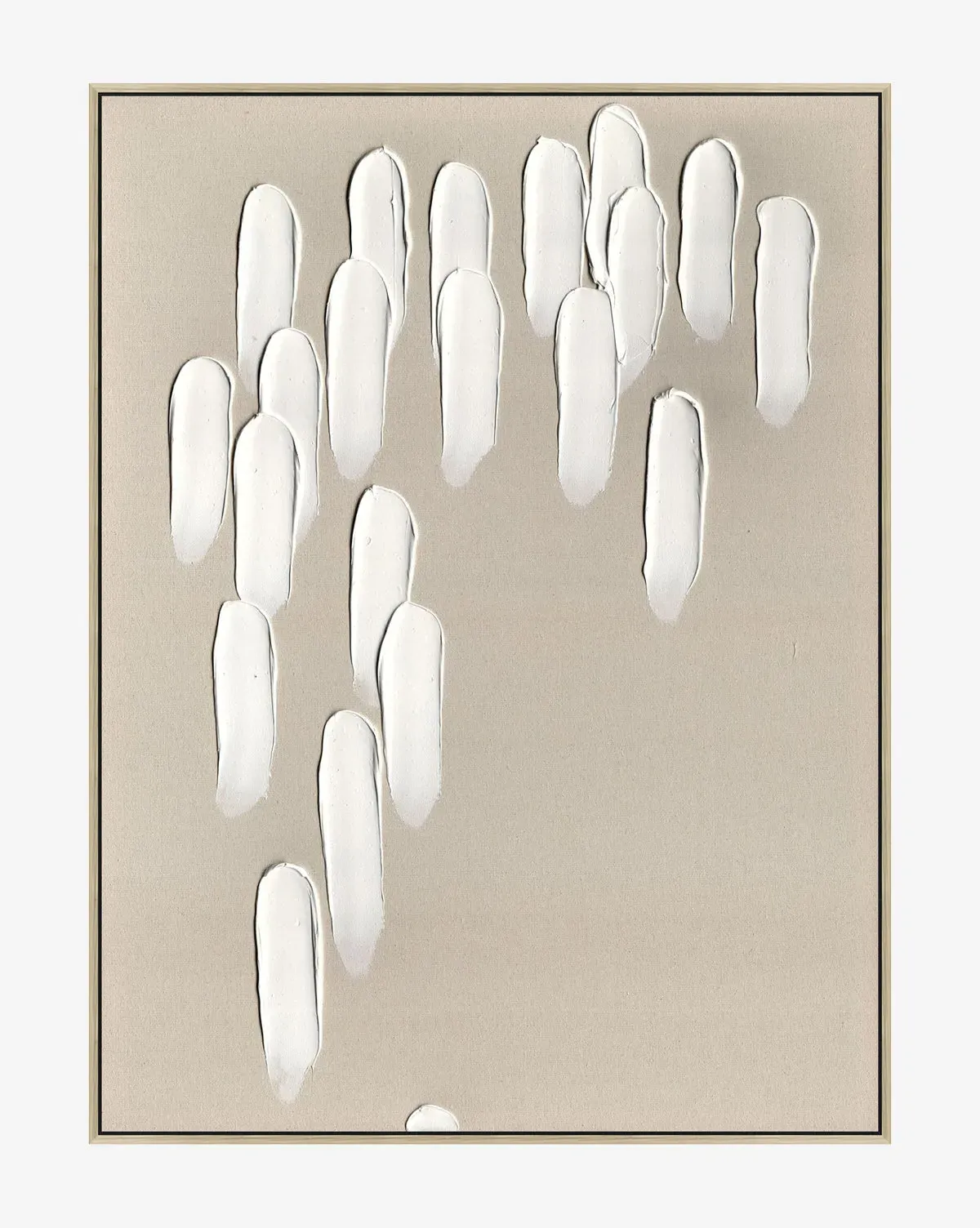 Neutral Cascade I Framed Wall Art - Natural Woodgrain product