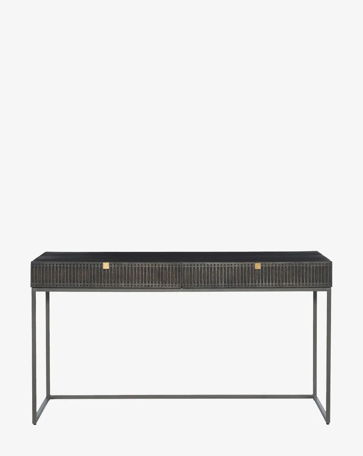Nevan Writing Desk with Storage - Dark Brown product