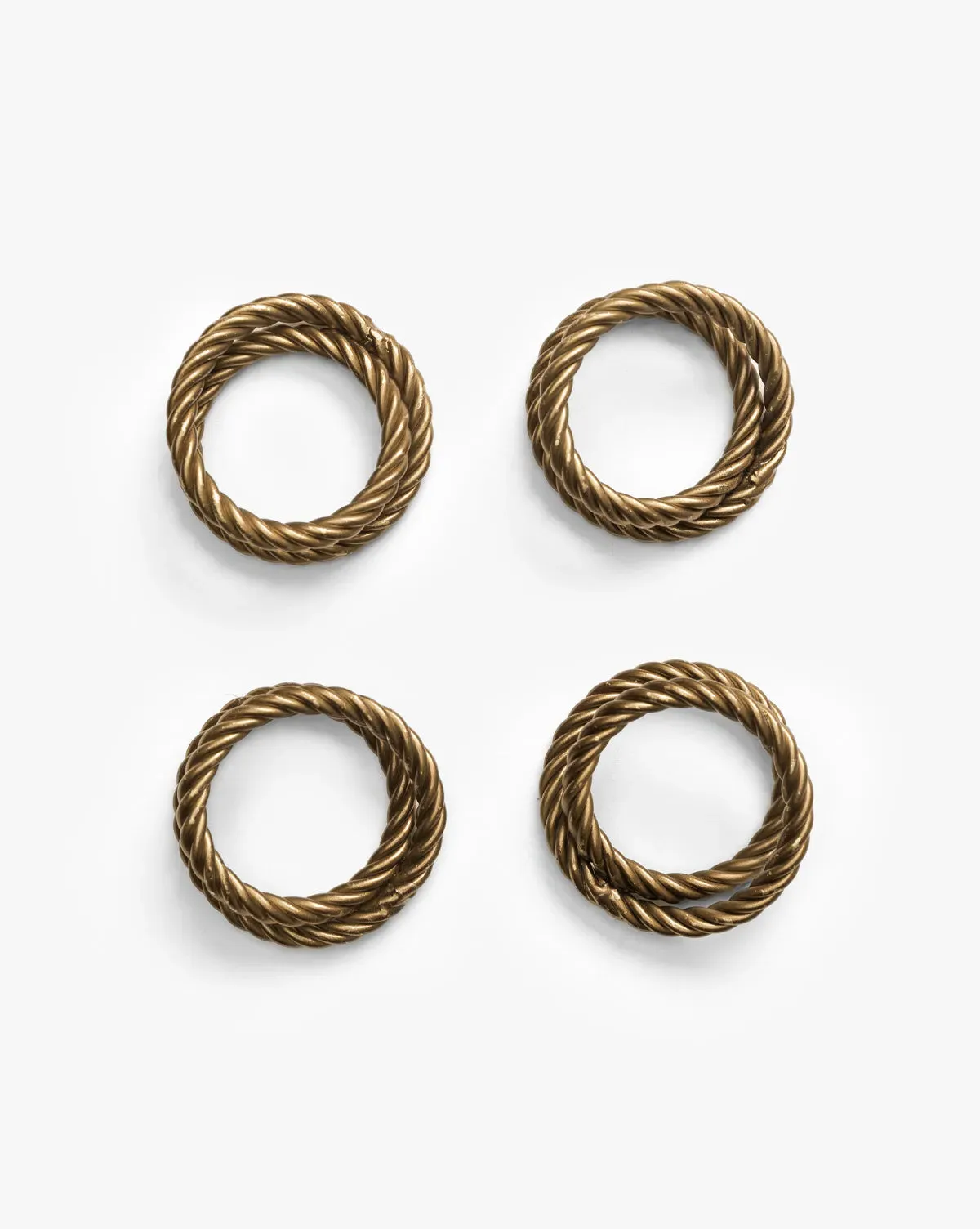 Nichols Napkin Rings Set of 4 - Antique Brass product
