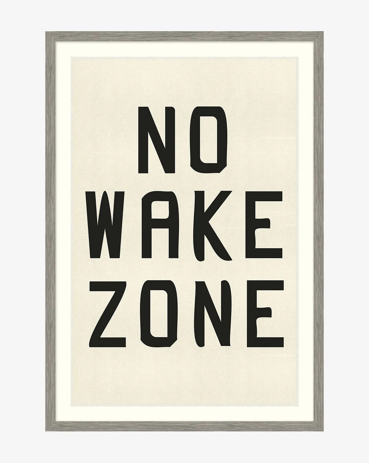 No Wake Zone Shadowbox Framed Giclee Canvas Print product