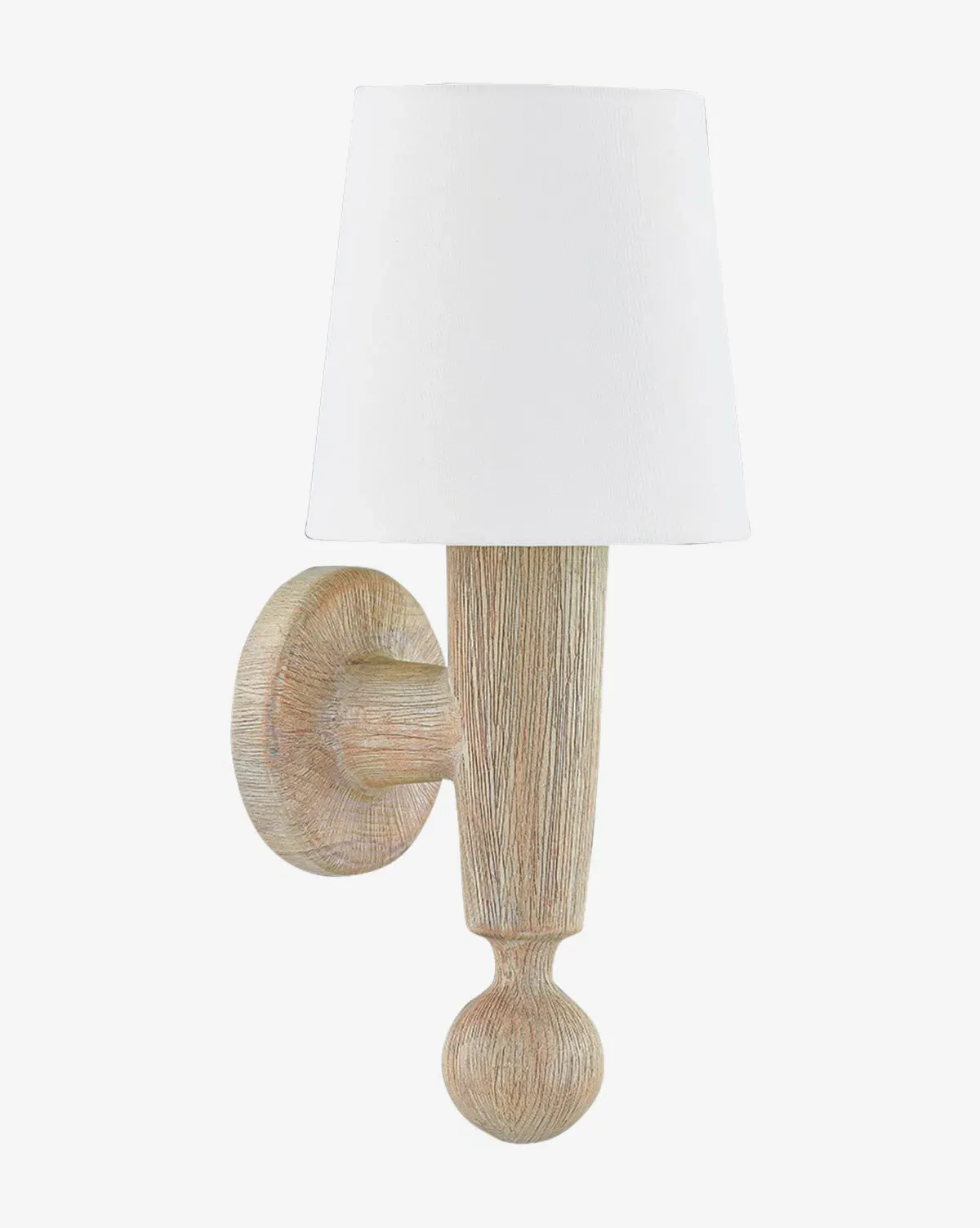 Nola Wall Sconce - Whitewash, Cerused Wood product
