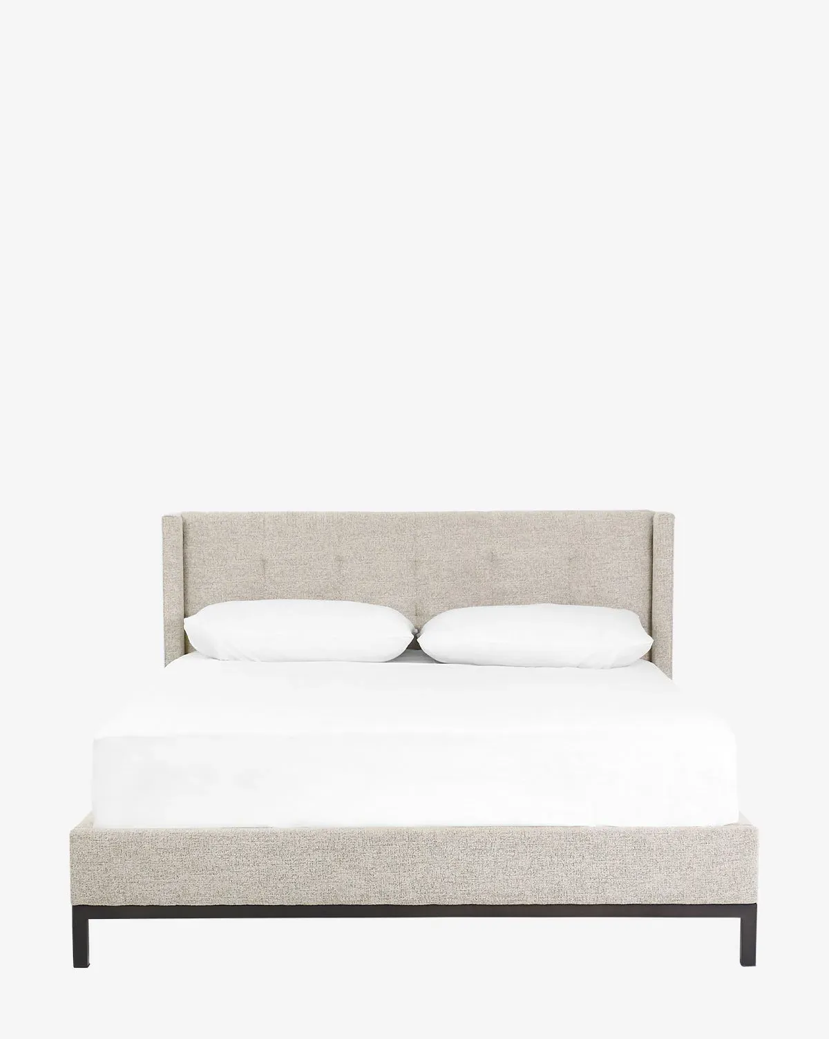 Nonnie Queen Size Bed - Chenille, Iron product