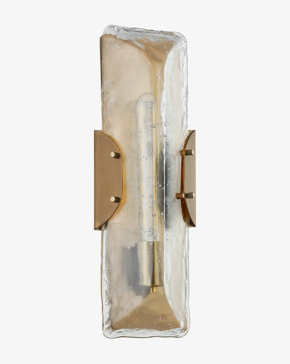 Nordic Sconce - Brass, Seeded Glass product