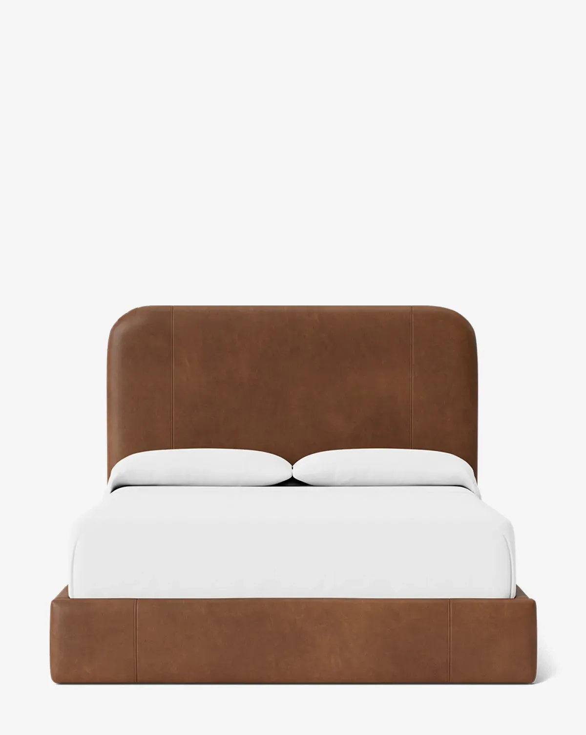 Northcott Queen Size Bed Frame - Cognac, Leather product
