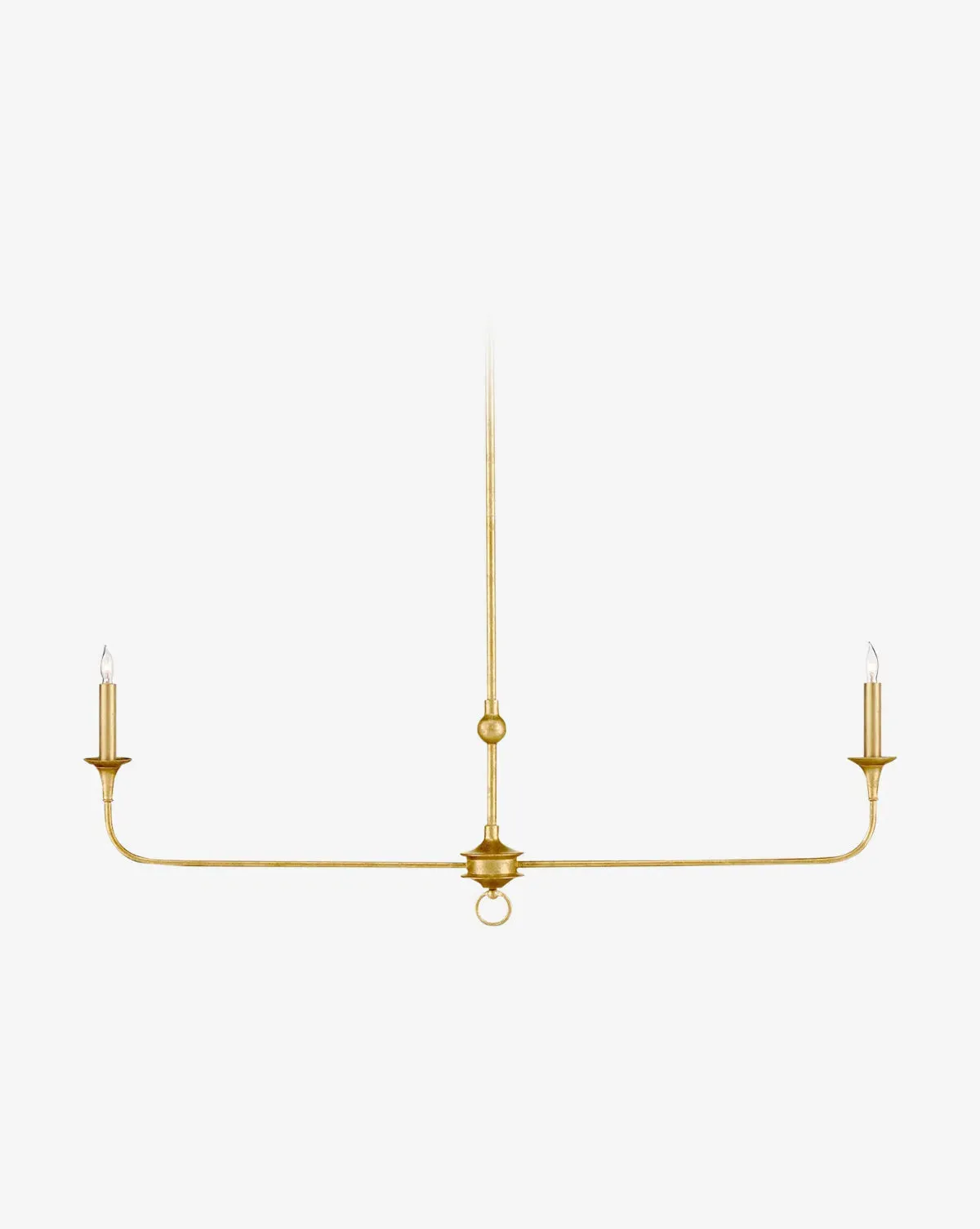 Nottaway Linear Chandelier - Gold Leaf, Wrought Iron product