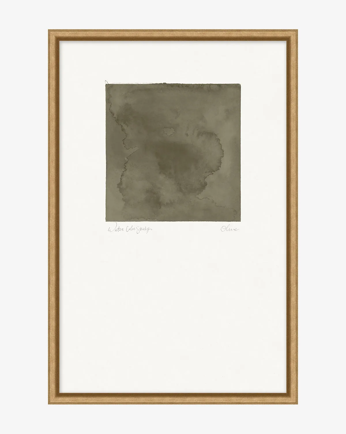 Olive Study Framed Wall Art - Olive Green, Gold product