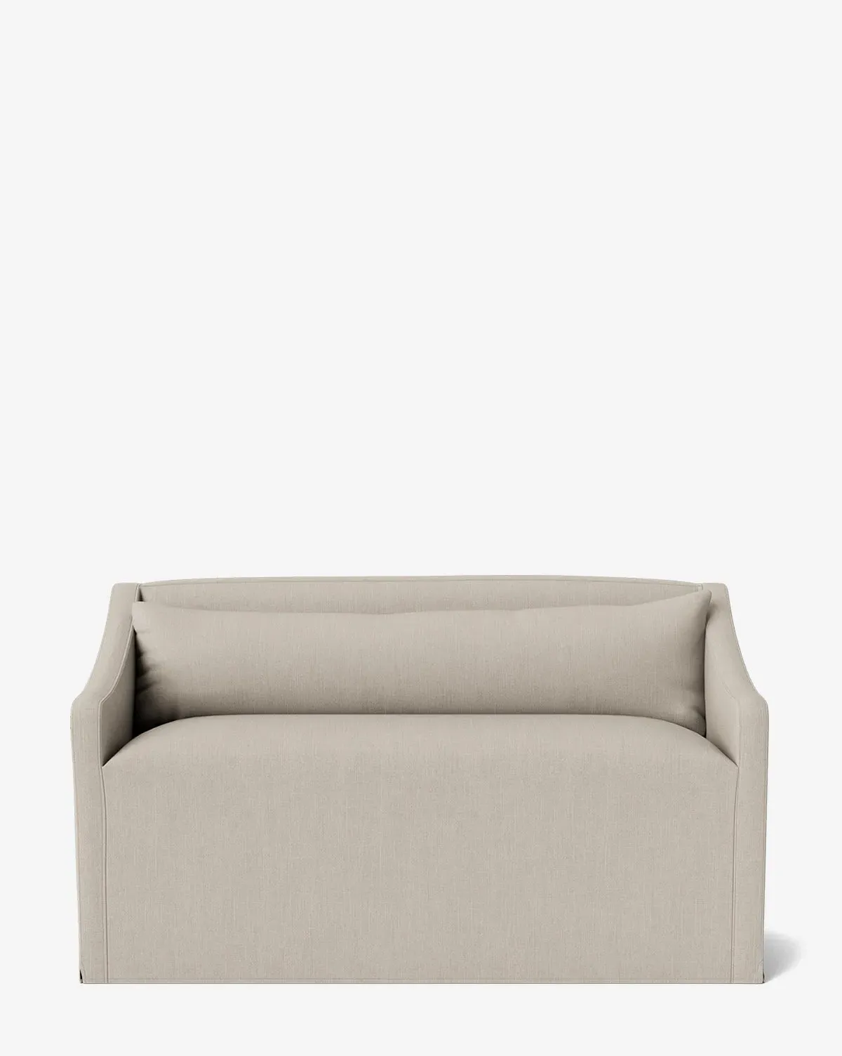 Olivier Slipcover Dining Bench - Muslin, Belgian Linen product