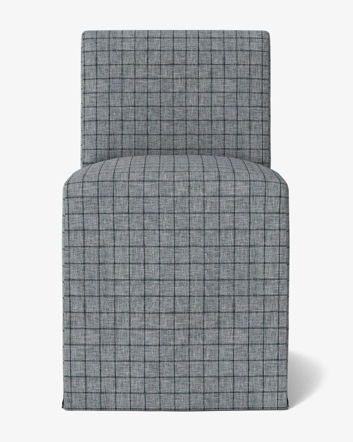 Olivier Slipcover Dining Chair - Ash Windowpane Wovens product