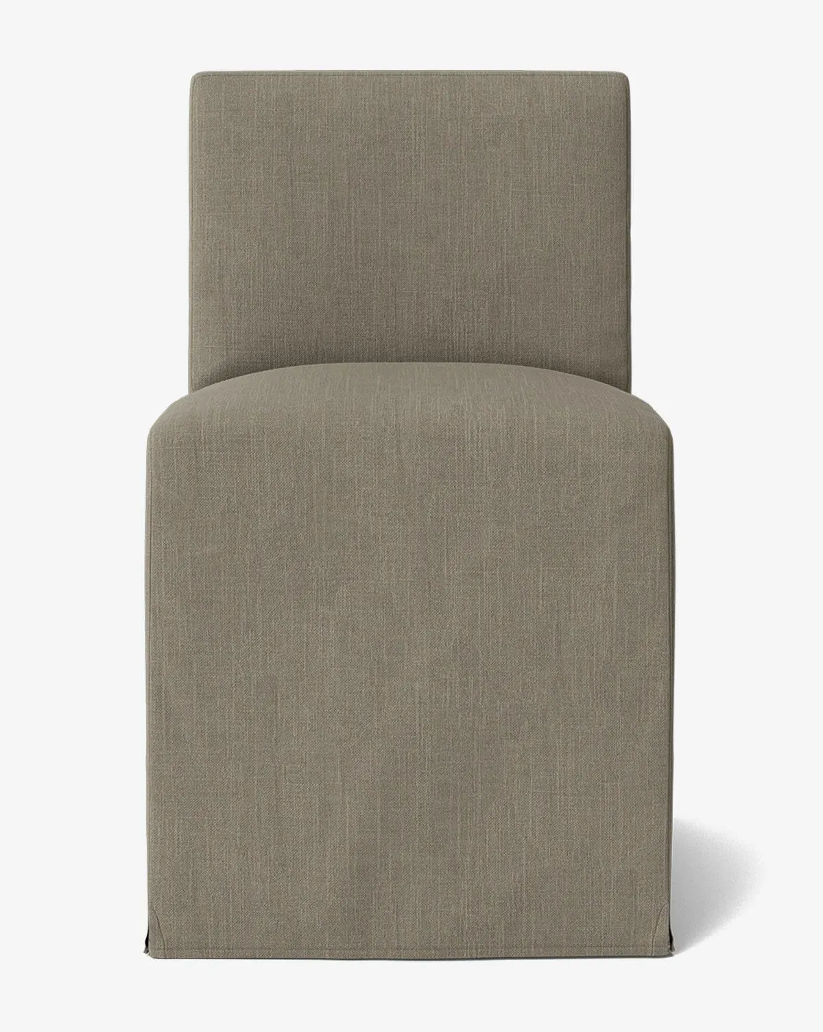 Olivier Slipcover Dining Chair - Cement, Belgian Linen product