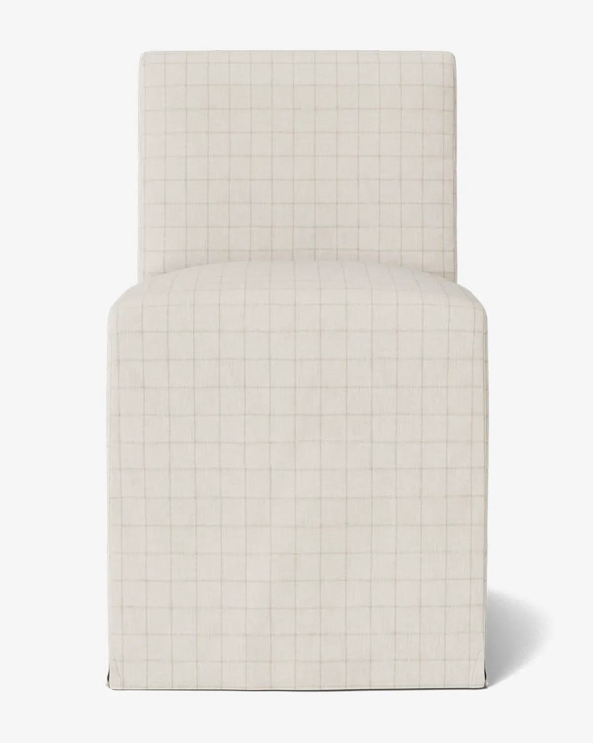 Olivier Slipcover Dining Chair - Ivory Windowpane product