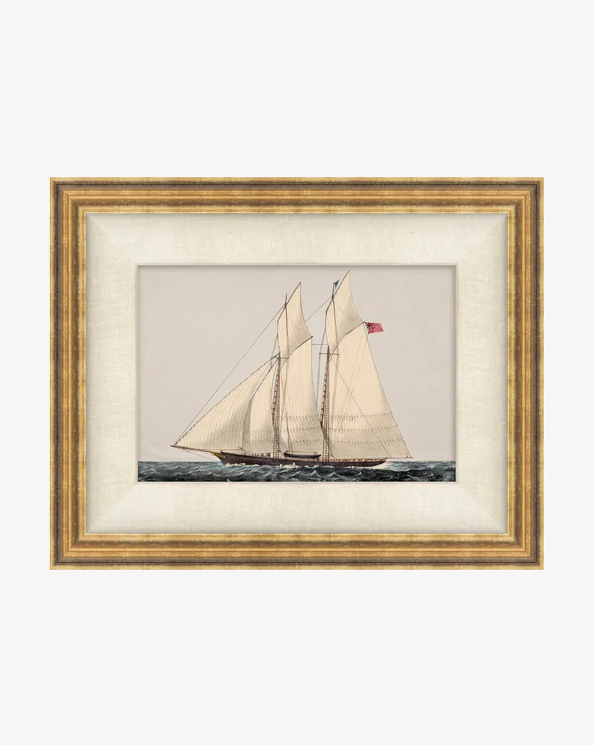 Open Sea Giclee Print - Antique Gold, Linen product