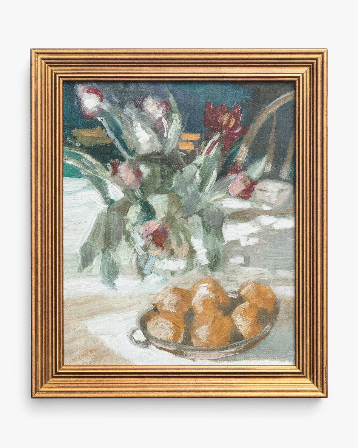 Oranges and Tulips Still-Life Wall Art - 11" x 13" product