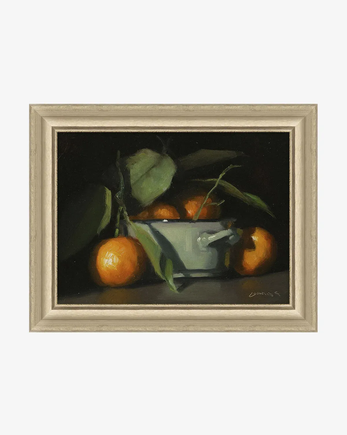 Oranges Still Life Framed Giclee Canvas Print product