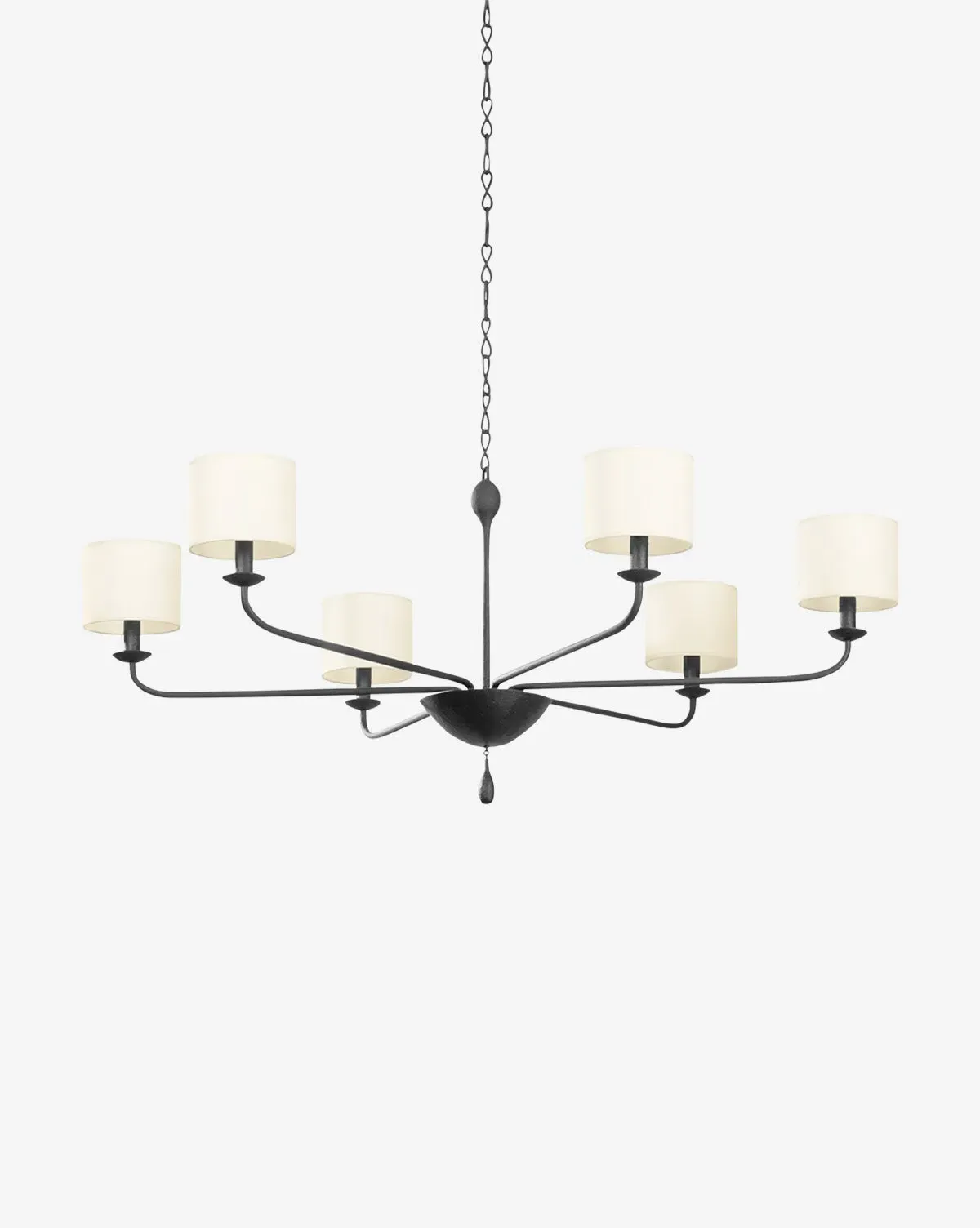 Osmond 6-Light Chandelier - Black, Iron product