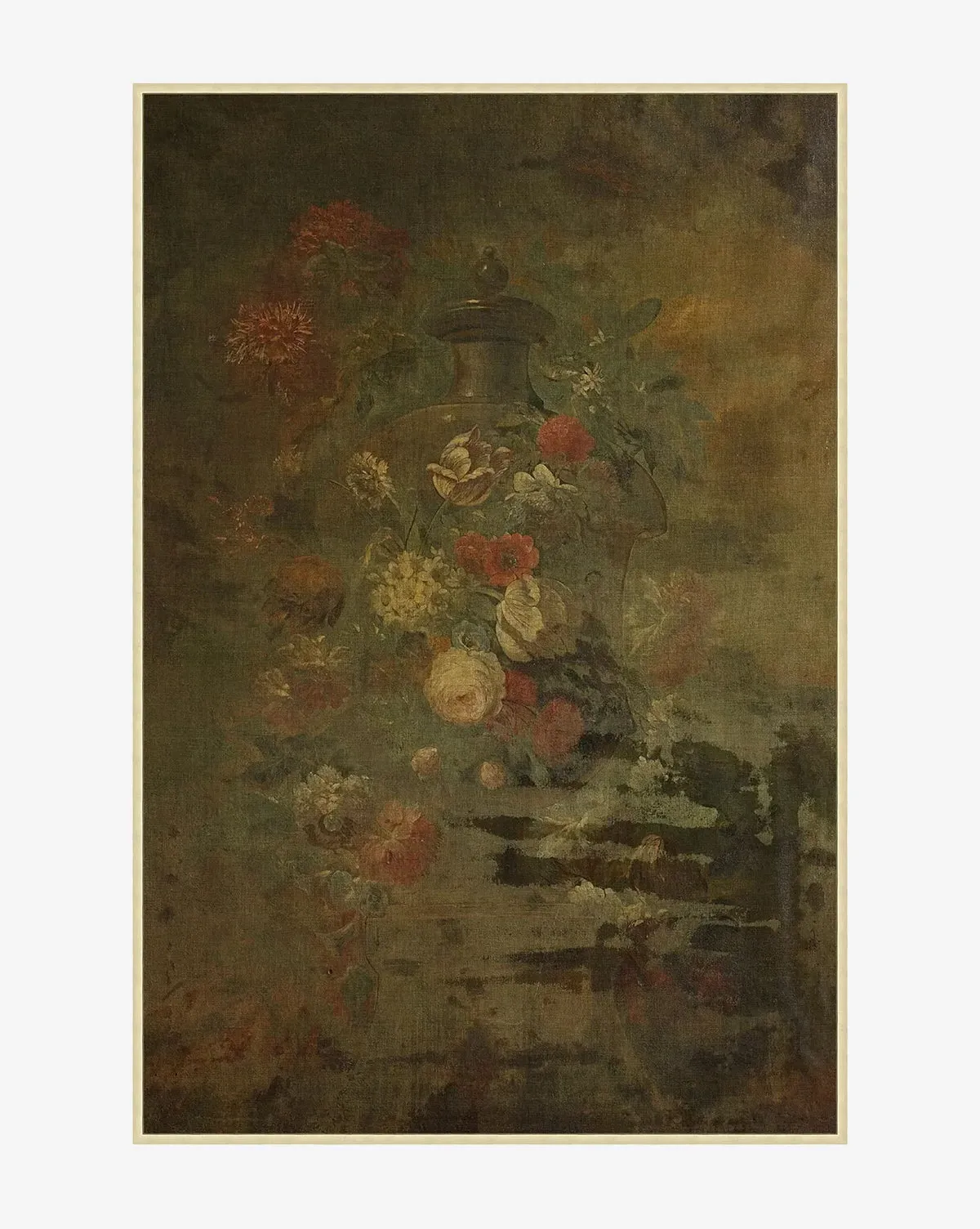 Oxidized Florals Giclee Wall Art - Antique Silver product