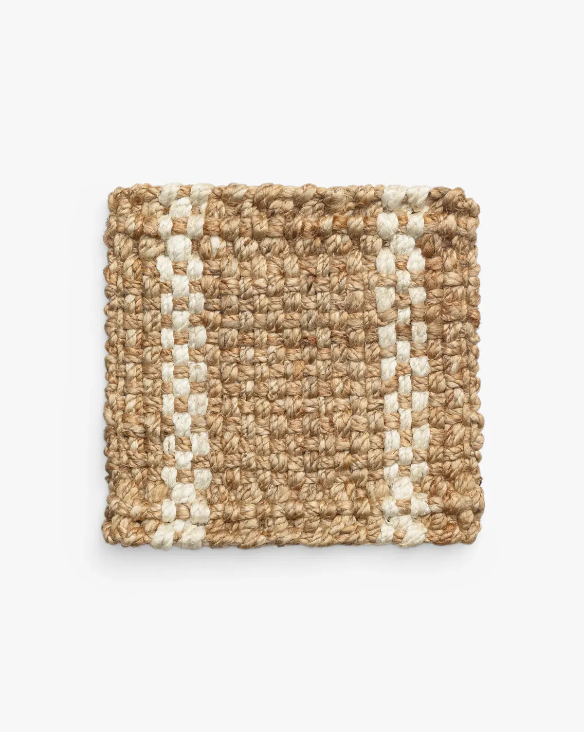 Panama Stripe Handwoven Jute Rug Swatch product