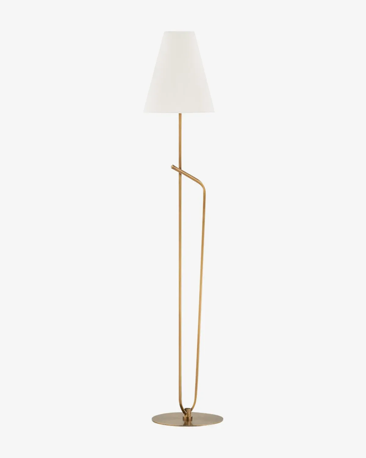 Pearce Floor Lamp - Brass, Linen product