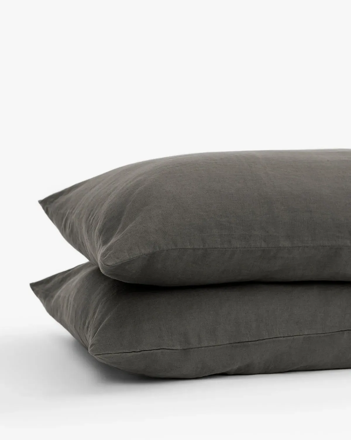 Penelope Full/Queen Pillow Shams Set of 2 - Grey, Linen product