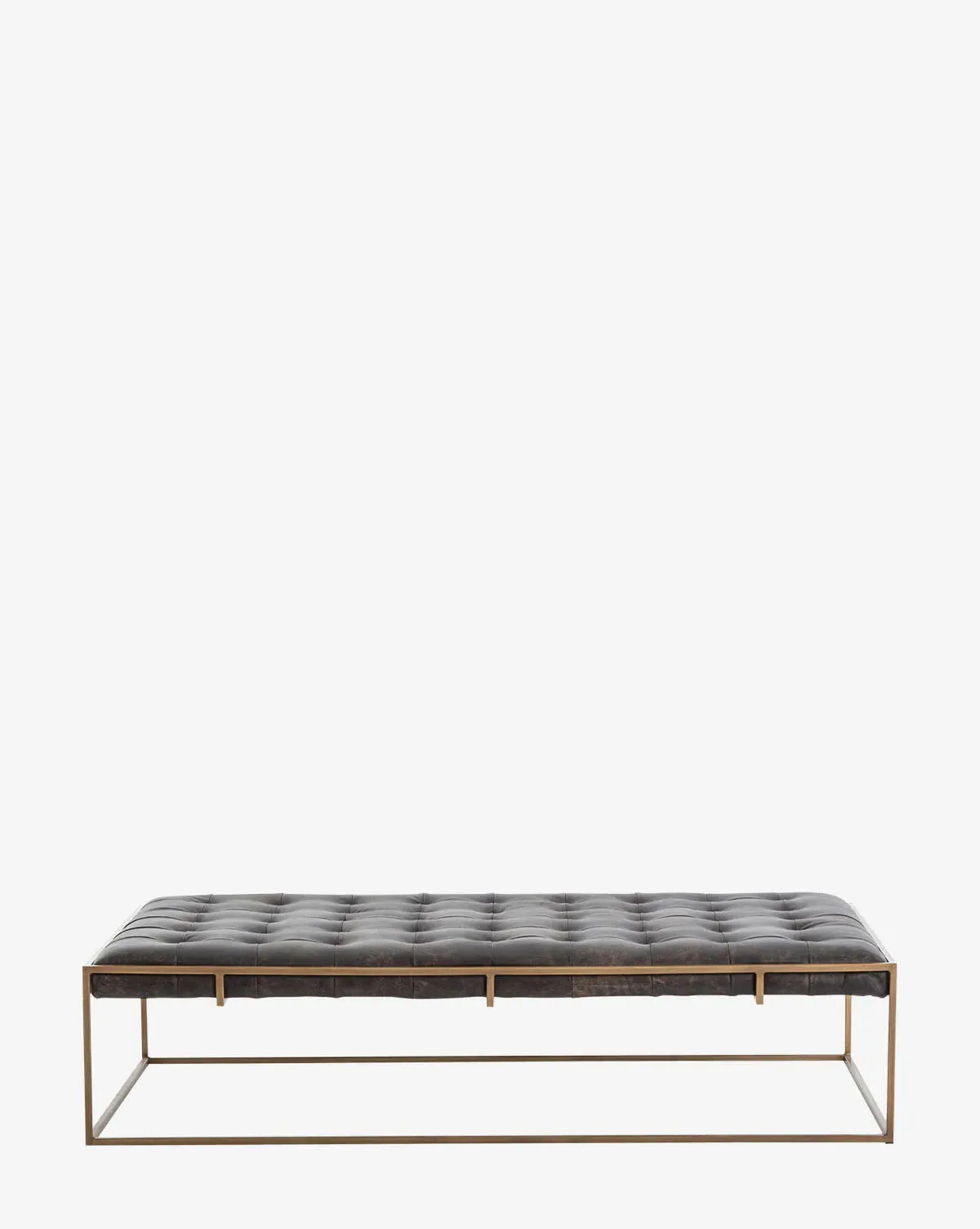 Penn Coffee Table - Ebony, Top-Grain Leather product