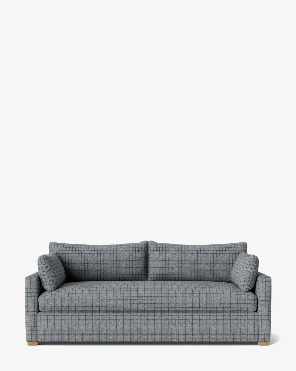 Peterson 88" Upholstered Sofa - Ash Windowpane Wovens product