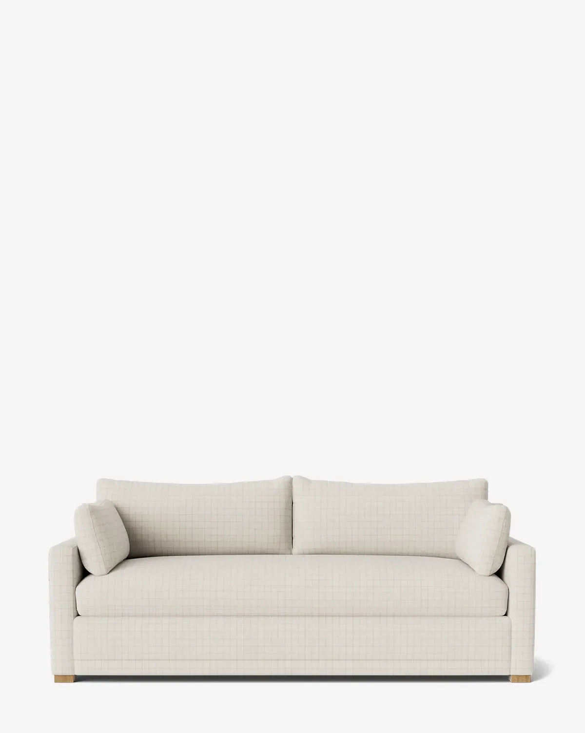 Peterson Deep 3-Seater Sofa - Ivory Windowpane, Woven product
