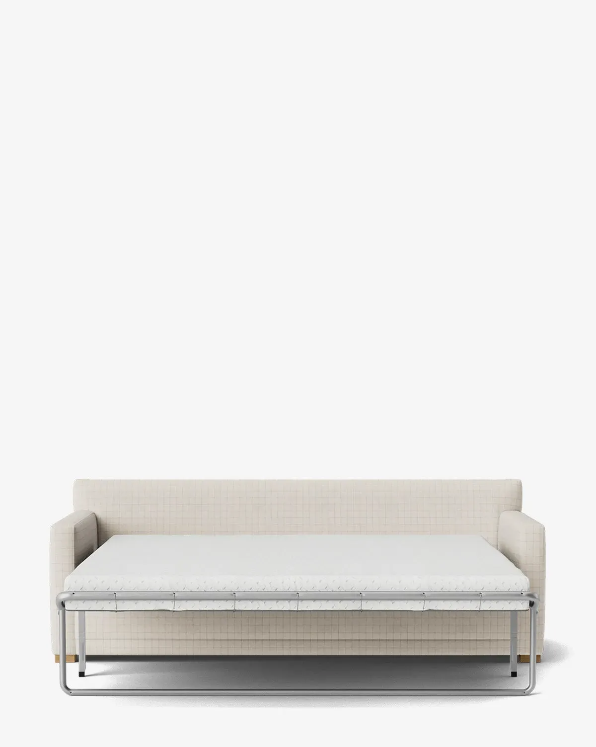 Peterson Queen Sleeper Sofa - Ivory Windowpane, Woven product