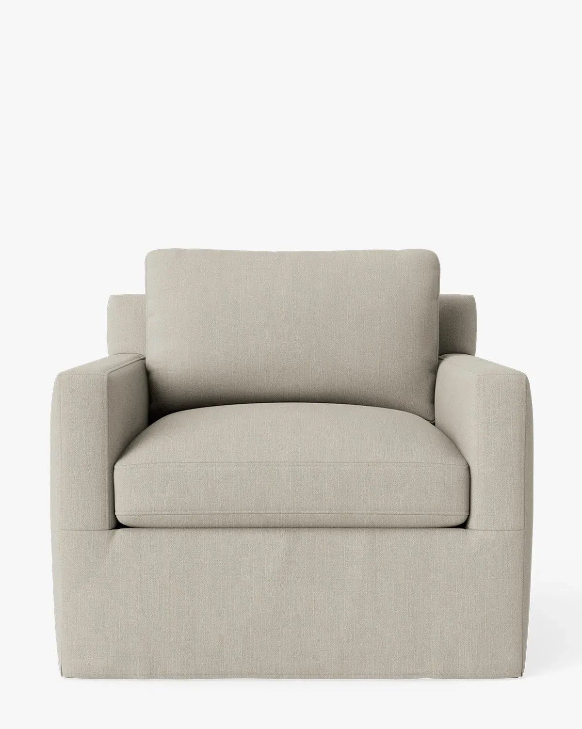 Peterson Slipcover Lounge Chair - Basalt, Belgian Linen product