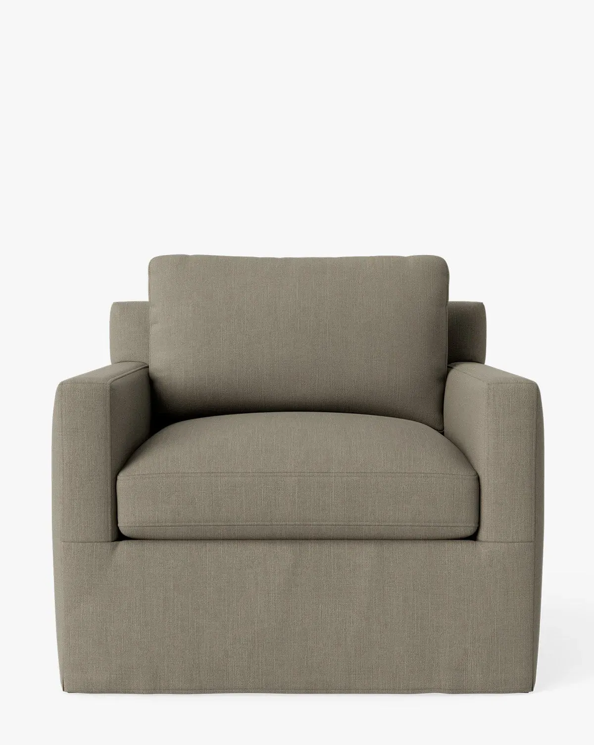 Peterson Slipcover Lounge Chair - Cement, Belgian Linen product