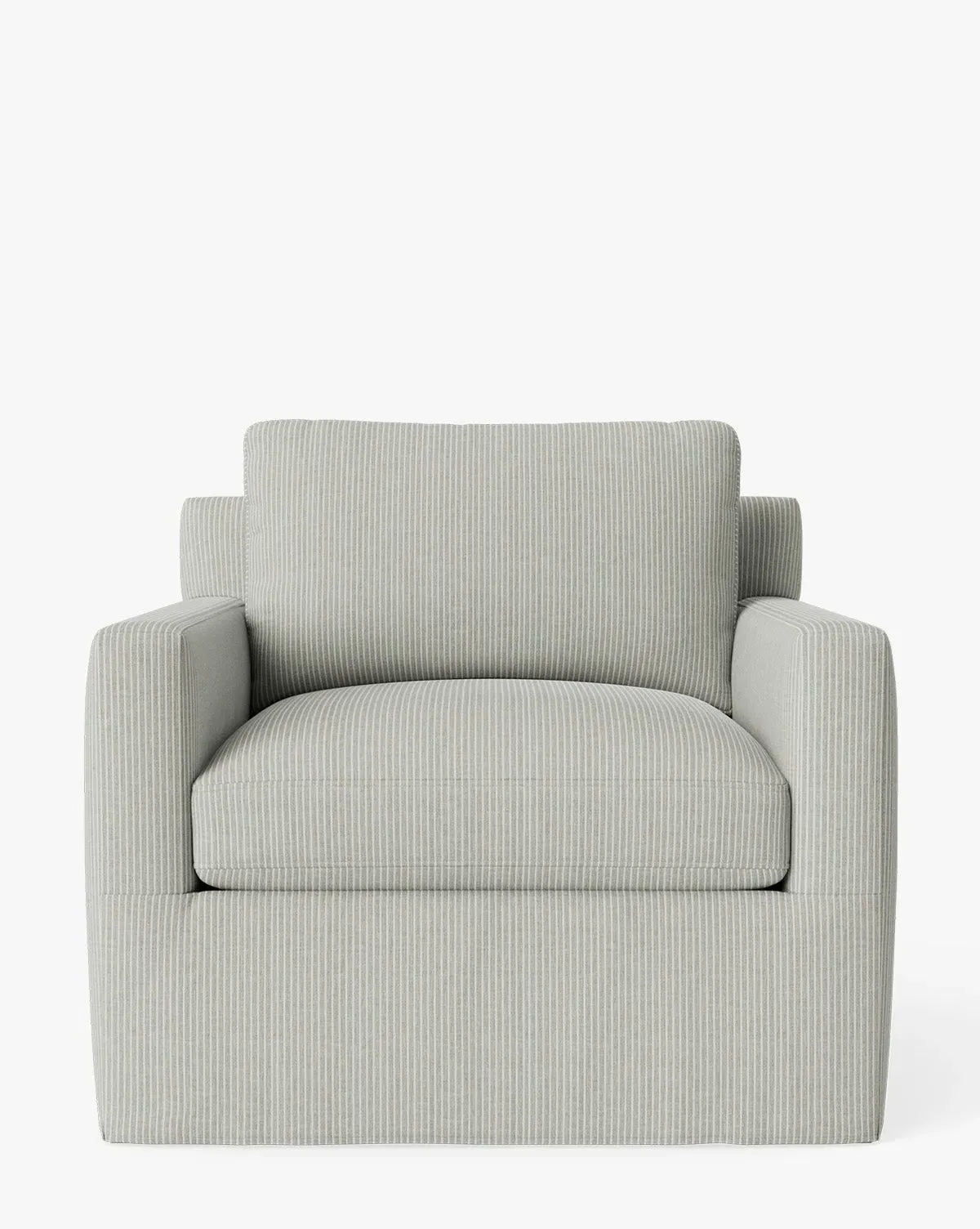 Peterson Slipcover Lounge Chair - Cove Stripe, Woven product