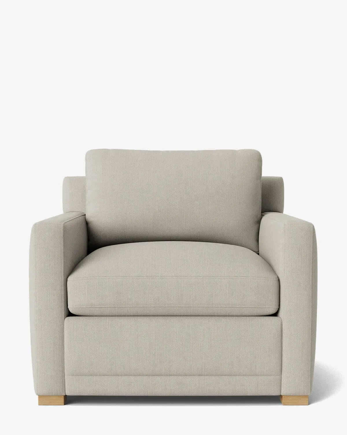 Peterson Upholstered Lounge Chair - Basalt, Belgian Linen product