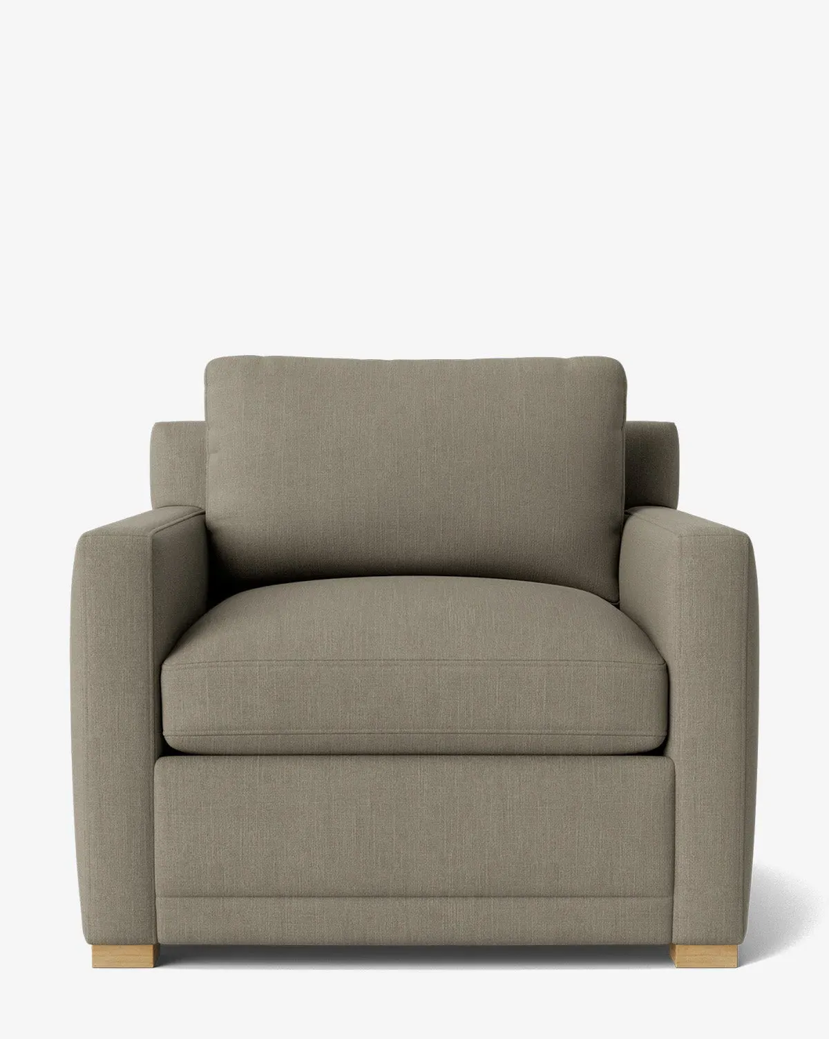 Peterson Upholstered Lounge Chair - Cement, Belgian Linen product
