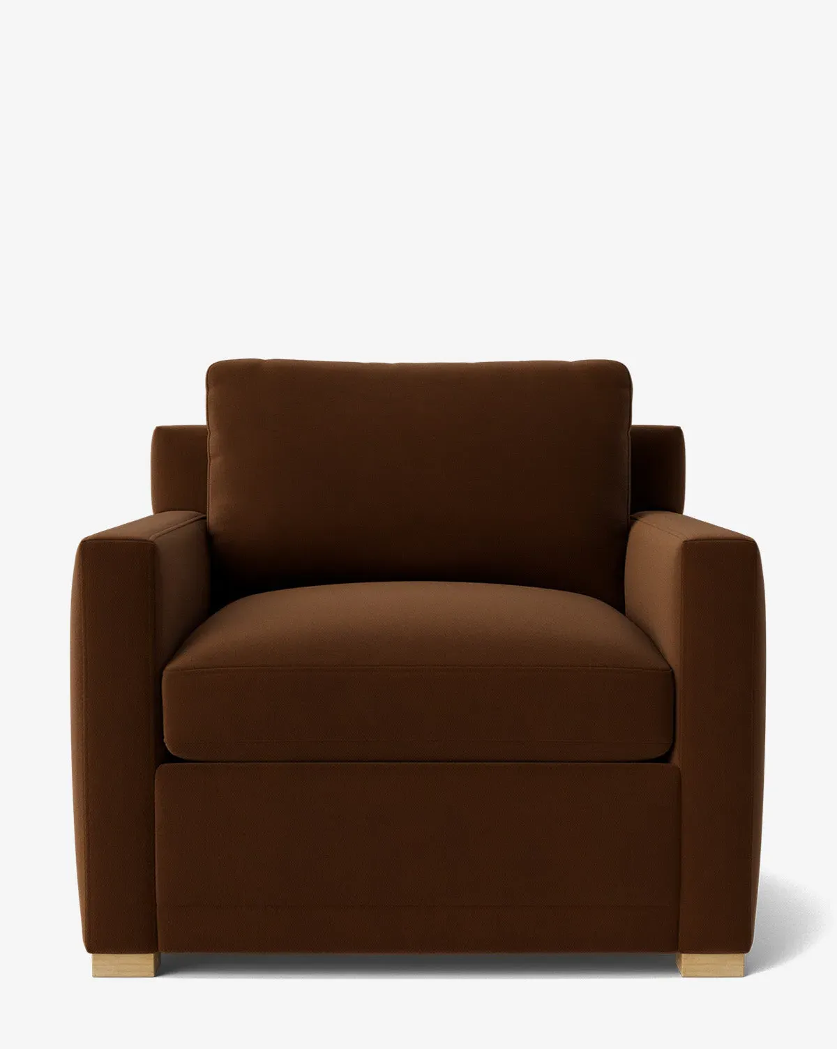 Peterson Upholstered Lounge Chair - Praline, Velvet product
