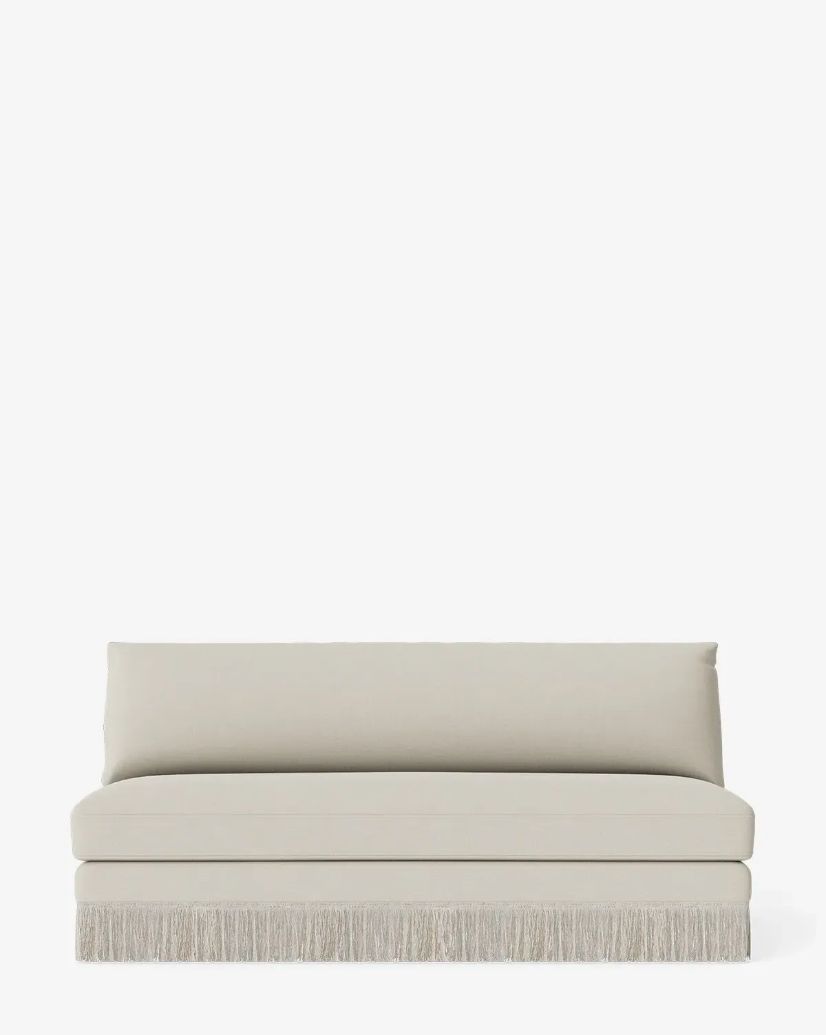 Philippa 68" Settee with Fringe Border - Egret Perennials product
