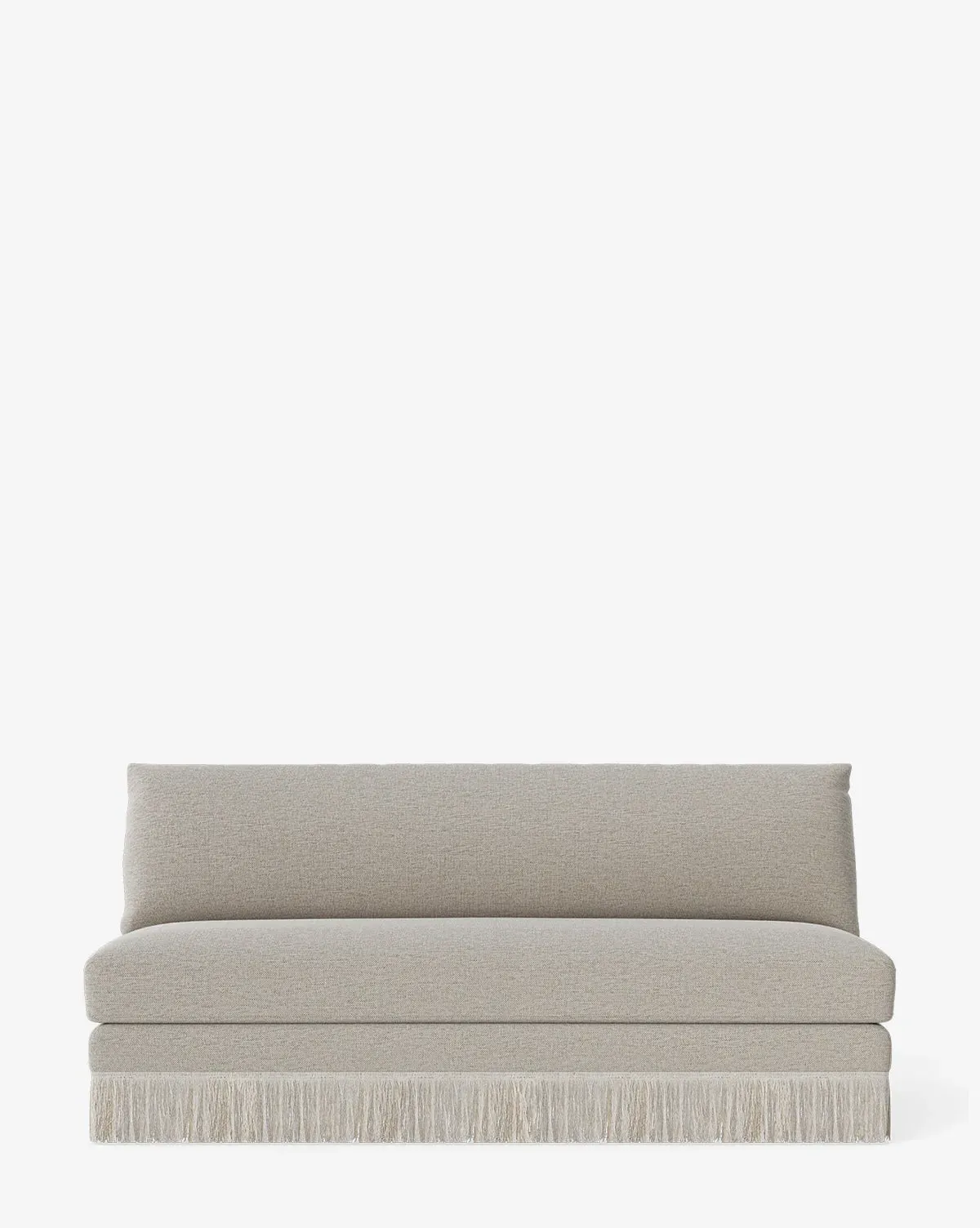 Philippa 68" Settee with Fringe Border - Twine, Crypton product