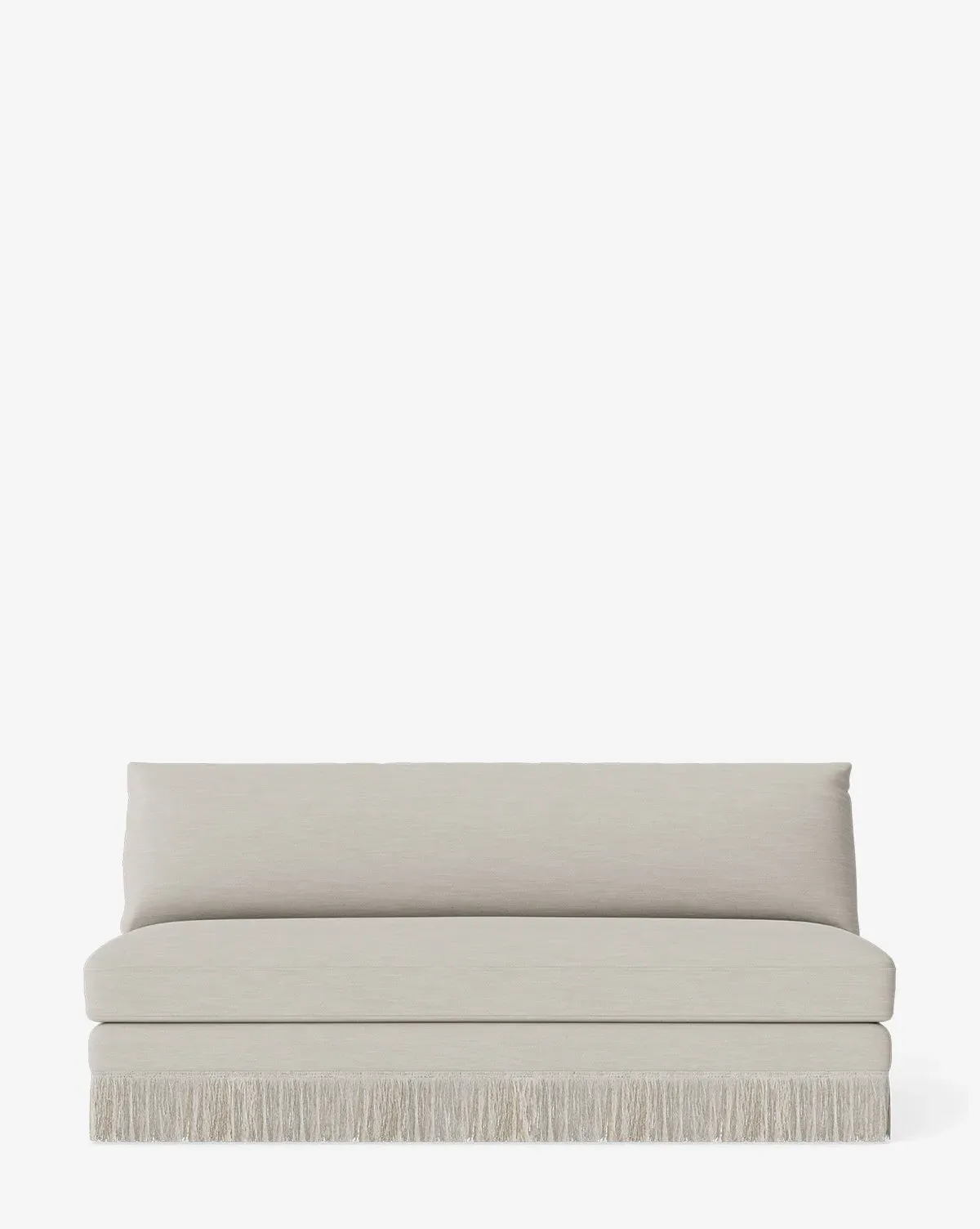 Philippa Settee with Fringe Border - White Sands Perennials product