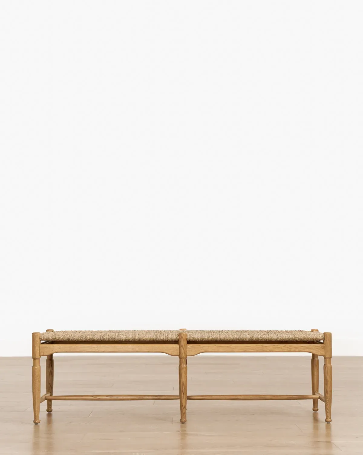 Phipps Woven Bench - Honey Oak, Seagrass product